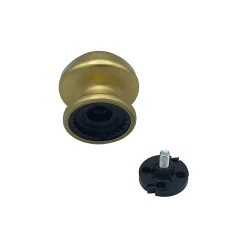 Bouton tirant de porte fixe D70 mm en aluminium Or satiné - breveté