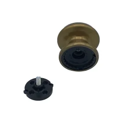 Bouton tirant de porte fixe D80 mm en aluminium Bronze poli - breveté