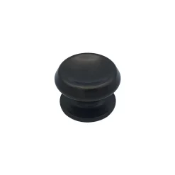 Bouton tirant de porte fixe D80 mm en aluminium Marron foncé - breveté