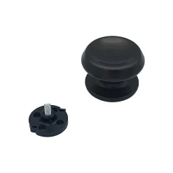 Bouton tirant de porte fixe D80 mm en aluminium Marron foncé - breveté