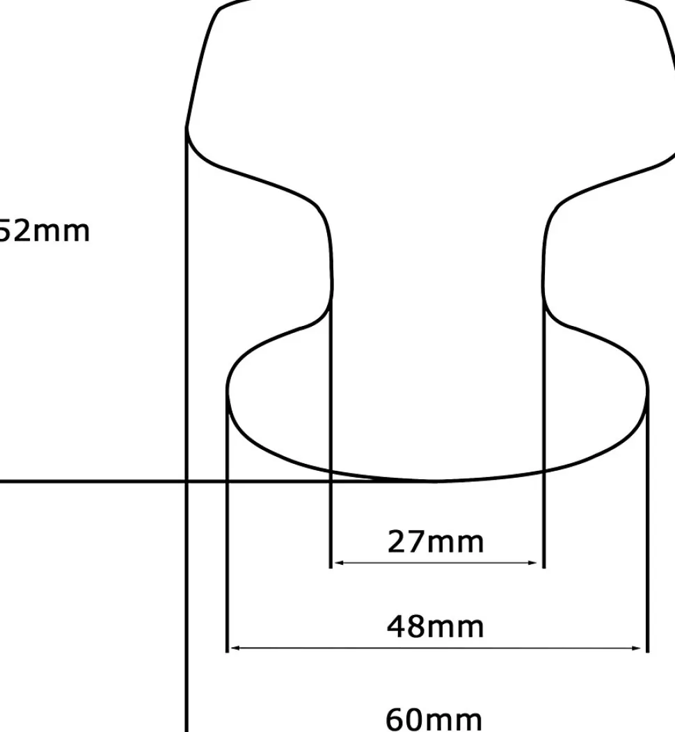 Bouton tirant de porte fixe D60 mm en aluminium Noir - breveté
