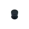 Bouton tirant de porte fixe D50 mm en aluminium Noir - breveté - lot de 6 boutons