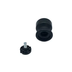 Bouton tirant de porte fixe D50 mm en aluminium Noir - breveté - lot de 6 boutons