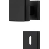 Boutons, Lot de 32, rosace a clipser 019, Carré 7 mm, Rosace trou de clé L, finition noir, pour porte intérieure.