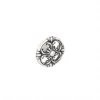 Boutons pour meubles en zamac Diamètre 36 Vieil argent brillant