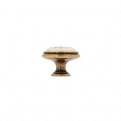 Boutons pour meubles en zamac et Porcelaine Diamètre 35 Florence antique