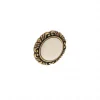 Boutons pour meubles en zamac et Porcelaine Diamètre 41 Florence antique