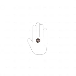 Boutons pour meubles en zamac Diamètre 25 Brun alu, Lot de 6
