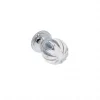 Boutons pour meubles en zamac et cristal Diamètre 30 chrome poli