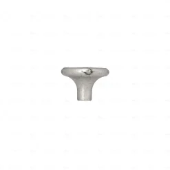 Boutons pour meubles en zamac Diamètre 32 Vieil argent brillant
