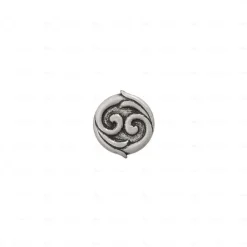 Boutons pour meubles en zamac Diamètre 32 Vieil argent brillant