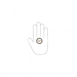 Boutons pour meubles en zamac et Porcelaine Diamètre 35 Brun alu