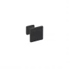 Boutons pour meubles en zamac Diamètre 24 x 24 Vernis noir mat