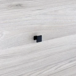 Boutons pour meubles en zamac Diamètre 24 x 24 Vernis noir mat