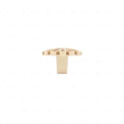 Boutons pour meubles en zamac Diamètre 35 x 23 Patine royale en or ivoire
