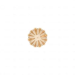 Boutons pour meubles en zamac Diamètre 35 x 23 Patine royale en or ivoire