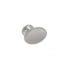 Boutons pour meubles en zamac Diamètre 42 x 27 Nickel millésimé, Lot de 6