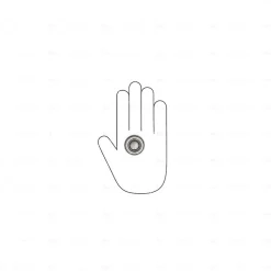 Boutons pour meubles en zamac Diamètre 35 Vieil argent brillant