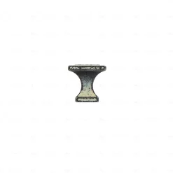 Boutons pour meubles en zamac Diamètre 24 x 24 Ivoire rustique, Lot de 6