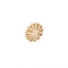 Boutons pour meubles en zamac Diamètre 35 x 23 Patine royale en or ivoire, Lot de 6