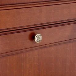Boutons pour meubles en zamac Diamètre 35 Florence antique, Lot de 6
