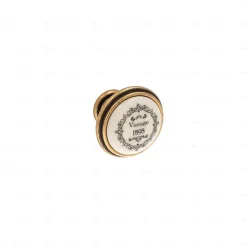 Boutons pour meubles en zamac et Porcelaine Diamètre 35 Florence antique