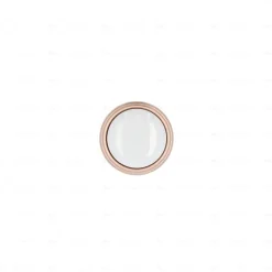 Boutons pour meubles en zamac et Porcelaine Diamètre 35 Or mat rose, Lot de 6
