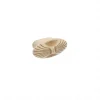 Boutons pour meubles en zamac Diamètre 44 x 25 Patine royale en or ivoire