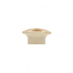 Boutons pour meubles en zamac Diamètre 44 x 25 Patine royale en or ivoire
