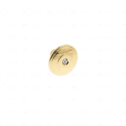 Boutons pour meubles en zamac et cristal Diamètre 30 plaqué or