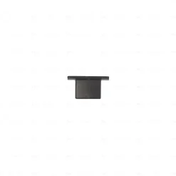 Boutons pour meubles en zamac Diamètre 30 x 16 Vernis noir mat, Lot de 6