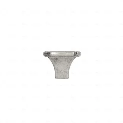 Boutons pour meubles en zamac Diamètre 34 x 24 Vieil argent brillant