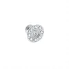 Boutons pour meubles en zamac et cristal Diamètre 32 chrome poli