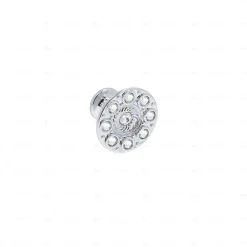 Boutons pour meubles en zamac et cristal Diamètre 32 chrome poli