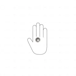 Boutons pour meubles en zamac Diamètre 30 Vieil argent brillant