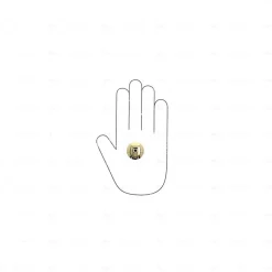 Boutons pour meubles en zamac Diamètre 28 en laiton poli