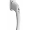 Béquille de crémone de fenêtre à clé, carré 7mm, blanc (ral 9010), 2 clés - THIRARD