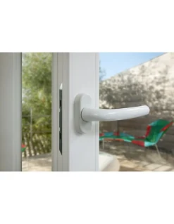 Béquille de crémone de fenêtre, carré 7mm, blanc (ral 9010) - THIRARD