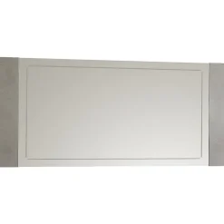 BRISE - Miroir avec Contour Finition Béton Laqué