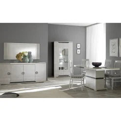 BRISE - Miroir avec Contour Finition Béton Laqué