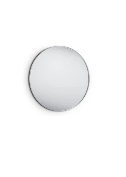 Britney - Miroir avec cadre - Argenté - 80cm