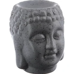 Brûle - parfum Bouddha en céramique H11 - Gris- Atmosphera