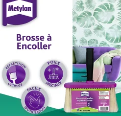 Brosse à encoller pour papier peint Metylan L.17 x l.230 x H.8 cm
