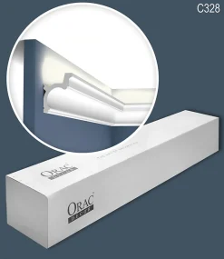 C328 BURLINGTON Corniche plafond Orac - 9x6,8x200cm (h x p x L) - Carton complet