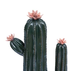 Cactus déco Exotic panama H.40cm céramique vert prairie - Atmosphera