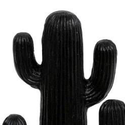 Cactus déco Rodrigo H38cm noir - Atmosphera