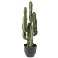 Cactus finger artificiel h.75 cm avec pot décoratif
