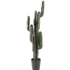 Cactus finger artificiel h.150cm avec pot décoratif