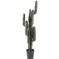 Cactus finger artificiel h.150cm avec pot décoratif
