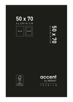 Cadre Accent Premium noyer Nielsen l.50 x H.70 cm